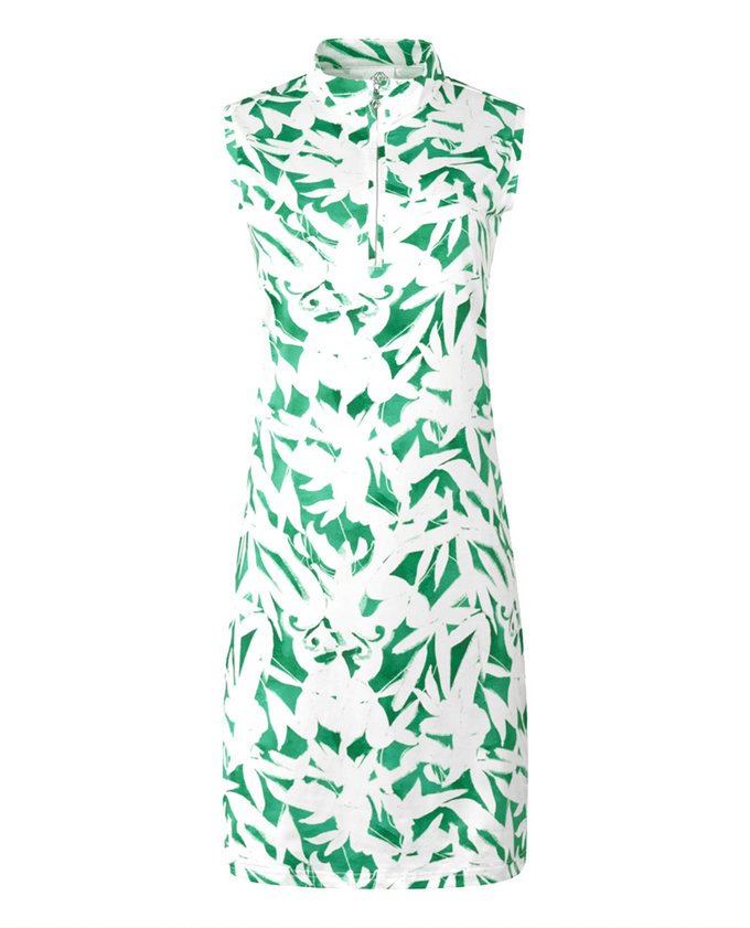 PURE GOLF Miley Sleeveless Dress 310 Wild Peony Emerald