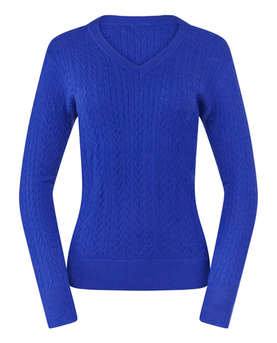 SIZE L - PURE GOLF Suzie Summer Weight Knitted Jumper 509 Yale Navy