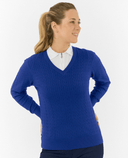 SIZE L - PURE GOLF Suzie Summer Weight Knitted Jumper 509 Yale Navy