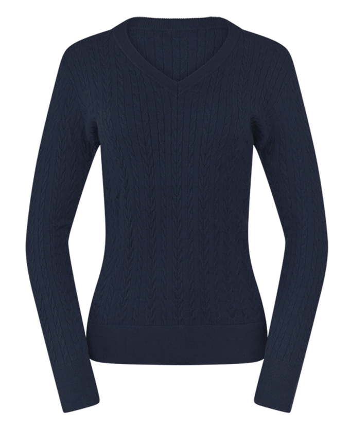SIZE L - PURE GOLF Suzie Summer Weight Knitted Jumper 509 Navy