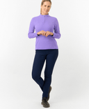 PURE GOLF Iris Super Soft 1/4 Zip Top 007 Future Dusk