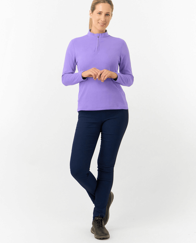PURE GOLF Iris Super Soft 1/4 Zip Top 007 Future Dusk