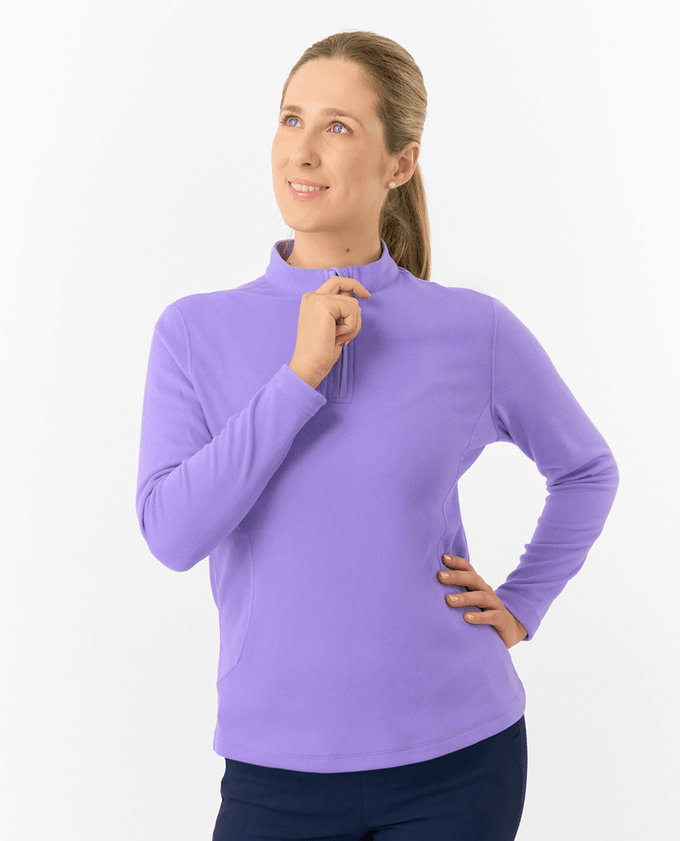 PURE GOLF Iris Super Soft 1/4 Zip Top 007 Future Dusk