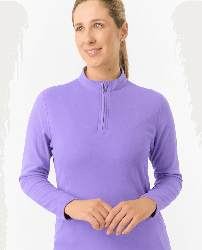 PURE GOLF Iris Super Soft 1/4 Zip Top 007 Future Dusk