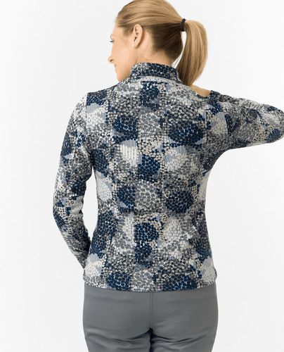 PURE GOLF Amy Roll Neck Top 101 Quiet Glade