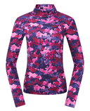 PURE GOLF Amy Roll Neck Top 101 Autumn Aquarelle
