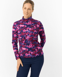 PURE GOLF Amy Roll Neck Top 101 Autumn Aquarelle