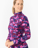 PURE GOLF Amy Roll Neck Top 101 Autumn Aquarelle