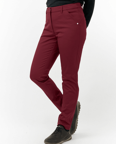 PURE GOLF Bernie Thermal Lined Trouser 27" Merlot 211