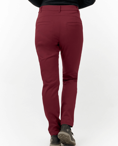 PURE GOLF Bernie Thermal Lined Trouser 27" Merlot 211