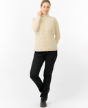 PURE GOLF Hemisphere Faux Fur Vest 411 Limestone