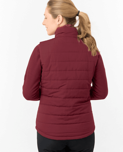 PURE GOLF Hemisphere Faux Fur Vest 411 Merlot