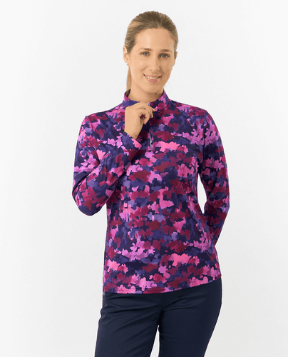 PURE GOLF Arusha Mid Layer Top 441 Autumn Aquarelle