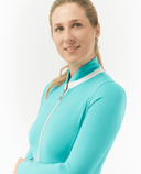 PURE GOLF Mist Jacket 442 Ocean Blue