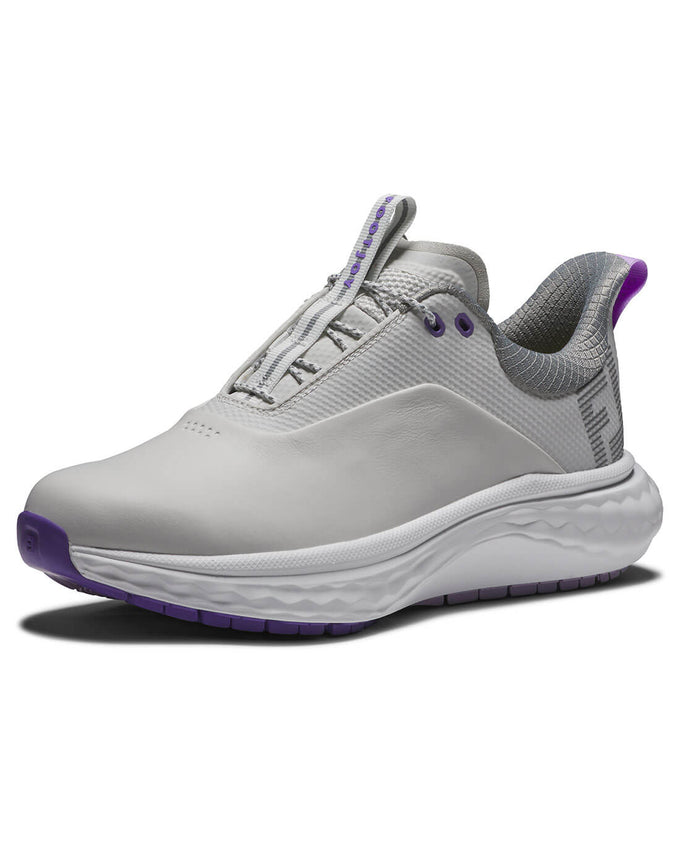 FootJoy Wide Fit FJ Quantum Womens Golf Shoe White/Grey