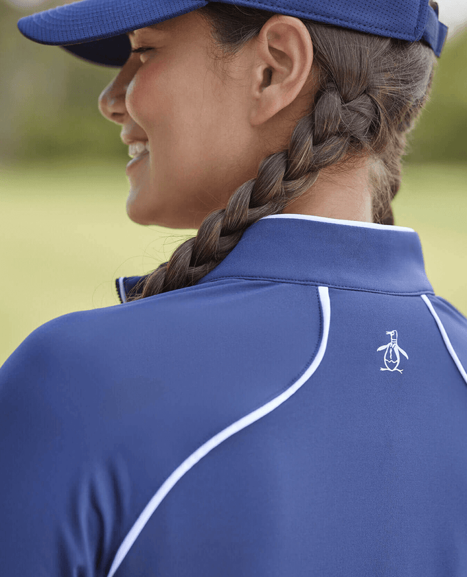 ORIGINAL PENGUIN Quarter Zip Sun Manches Longues OGKSC098 Bleu Marine