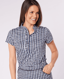 SIZE XS - SWING OUT SISTER Leona Cap Sleeve Polo Love Golf