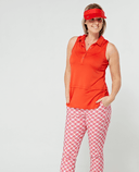 SIZE S - SWING OUT SISTER Amelie Sleeveless Polo Mandarin