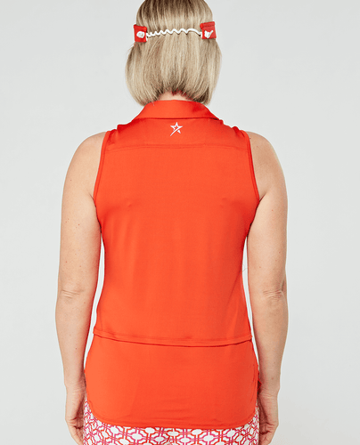 SWING OUT SISTER Amelie Sleeveless Polo Mandarin