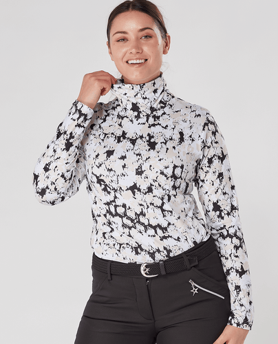SIZE XXL - SWING OUT SISTER Olivia Roll Neck Sand & Black