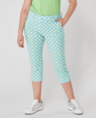 SIZE 12 - SWING OUT SISTER Lexi Pull On Capri Dazzling Blue & Emerald