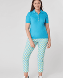SIZE 16 - SWING OUT SISTER Georgia 7/8 Trouser Dazzling Blue & Emerald