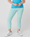 SIZE 16 - SWING OUT SISTER Georgia 7/8 Trouser Dazzling Blue & Emerald