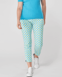 SIZE 16 - SWING OUT SISTER Georgia 7/8 Trouser Dazzling Blue & Emerald