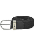 PURE GOLF Paige Woven Stretch Belt - Black