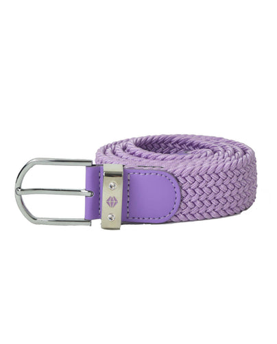 PURE GOLF Paige Woven Stretch Belt - Lilac