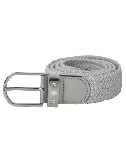 PURE GOLF Paige Woven Stretch Belt - Silver