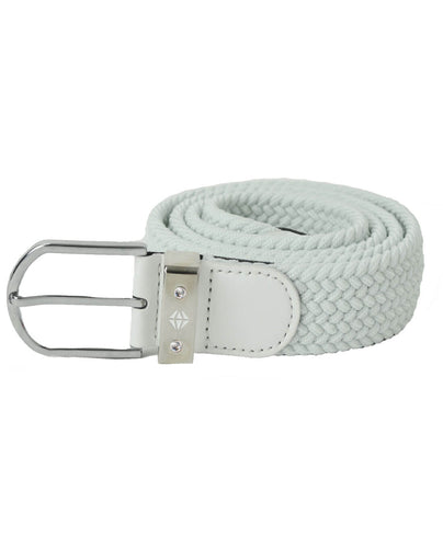 PURE GOLF Paige Woven Stretch Belt - White