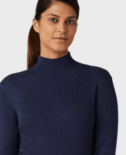 CALLAWAY Knitted High Neck Sweater D022 Navy Heather