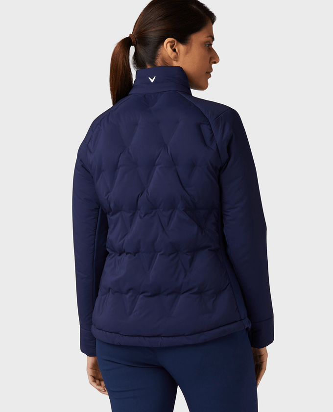 SIZE XL - CALLAWAY Chevron Quilted Jacket CGJFD035 Navy