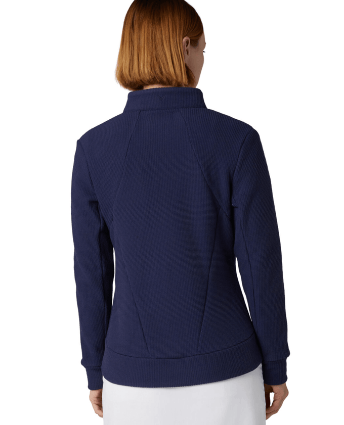 CALLAWAY Textured Fleece Jacket CGKFF079 Navy