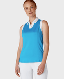 CALLAWAY Sleeveless Polo CGKSD034 Vivid Blue
