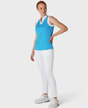 CALLAWAY Sleeveless Polo CGKSD034 Vivid Blue