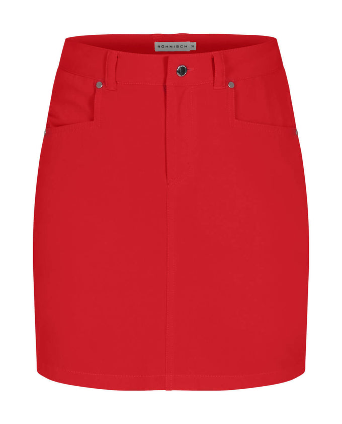 SIZE 8 - ROHNISCH Chie Comfort Skort Flame Scarlet 50cm
