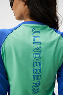 SIZE S - J.Lindeberg Magnolia Long Sleeve Brushed Top Jade Cream