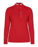ROHNISCH Knitted Half Zip Flame Scarlet