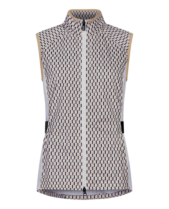 SIZE XS - ROHNISCH Miles Wind Vest Logo Beige