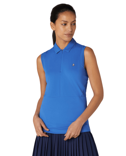 ORIGINAL PENGUIN Zip Sleeveless Polo OGKSE046 Nebulas Blue