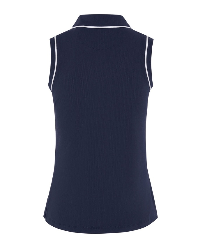 ORIGINAL PENGUIN Veronica Sleeveless Polo OGKSE047 Navy