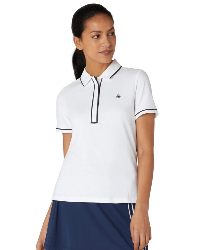SIZE XL - ORIGINAL PENGUIN Veronica Polo OGKSE048 White