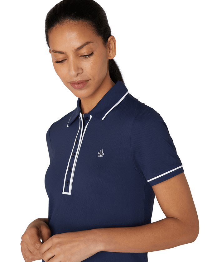 SIZE S - ORIGINAL PENGUIN Performance Veronica Polo OGKSE048 Navy