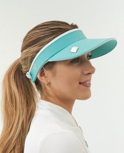 PURE GOLF Telephone Wire Visor - Ocean Blue 661