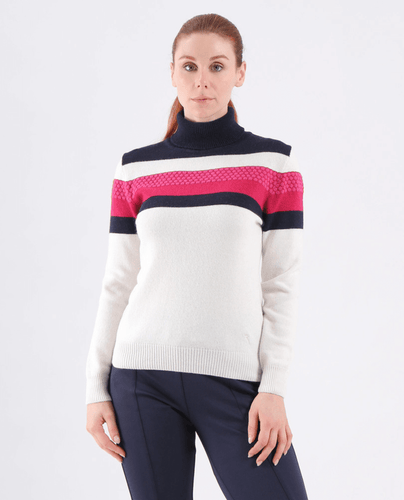 CHERVO Nensi Turtleneck Sweater White