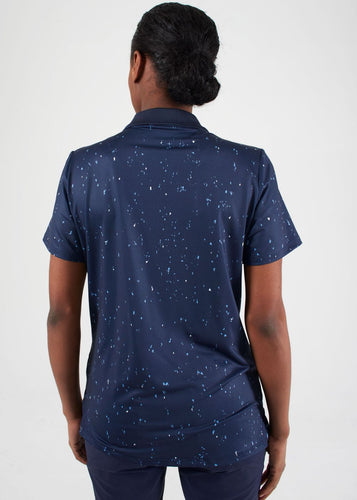 SIZE XS - ROHNISCH Direction Poloshirt Navy Micro Spot