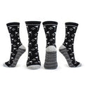 SURPRIZE SHOP Flag Crew Golf Socks Black