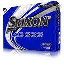 SRIXON AD333 SpinSkin 12 Golf Balls White